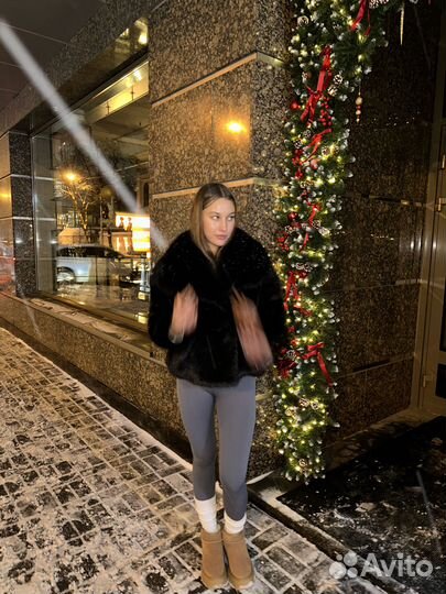 Эко шубка черная новая женская