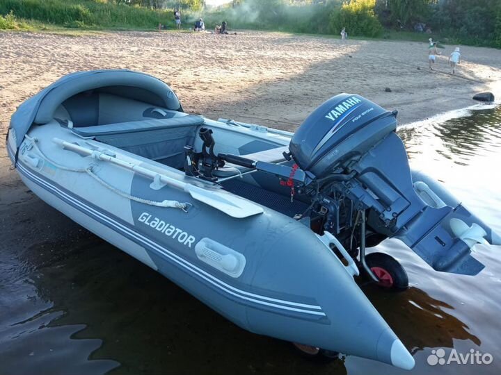 Комплект пвх Gladiator E380 с плм Yamaha F15amhs S