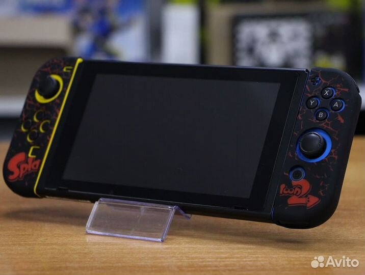 Силиконовый чехол Joy-Con Splatoon 2 Black/Red