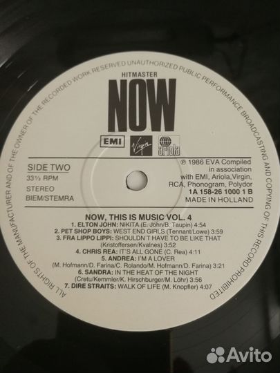 Пластинки импорт без конвертов от 100