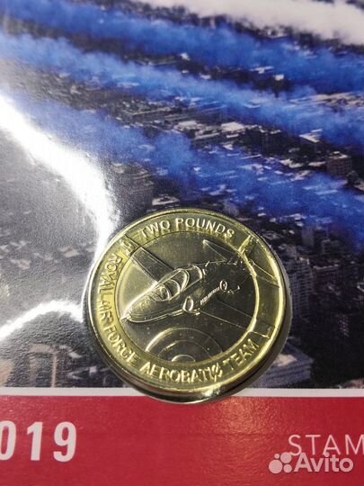 2 фунта 2019 Джерси Красные стрелы биметалл