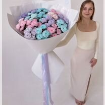 Яркий букет из хризантем. Доставка цветов