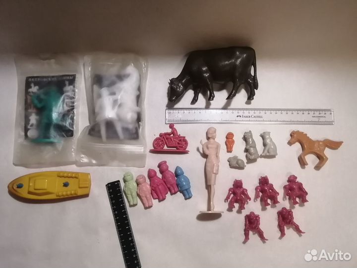 Солдатики СССР Фигурки колкий пластик игрушка