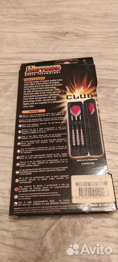 Дротики для дартса Harrows club brass steeltip
