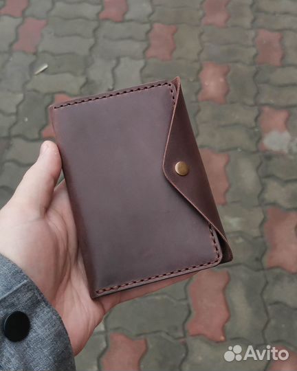 Обложка для охотничьих документов. Ручной шов