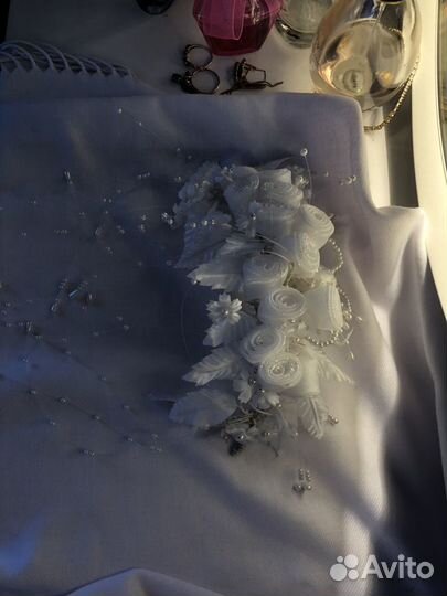 Свадебная диадема украшение