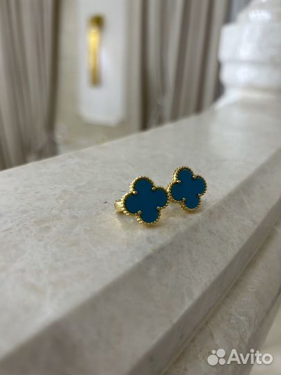 Серьги van cleef