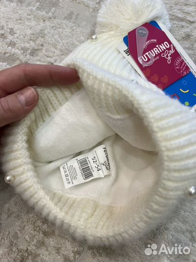 Шапка на девочку теплая