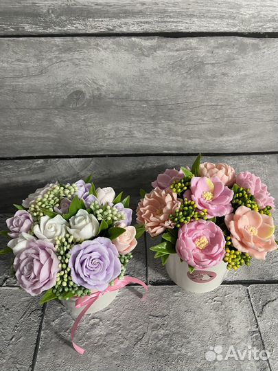 Букет из мыла ручной работы