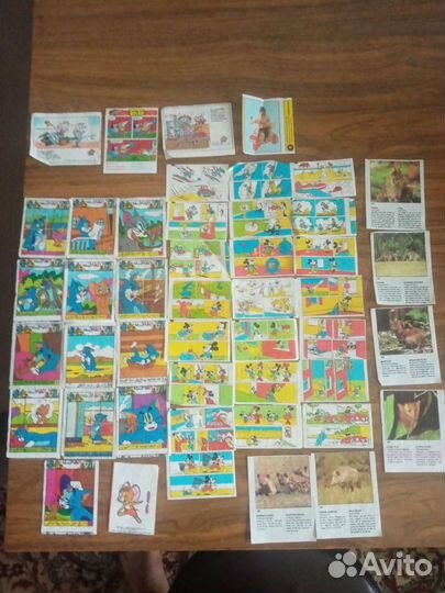 Вкладыши от жвачек 90 х