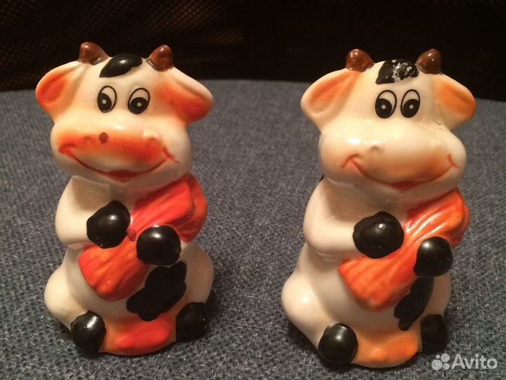 Набор солонка и перечница «Бычки»