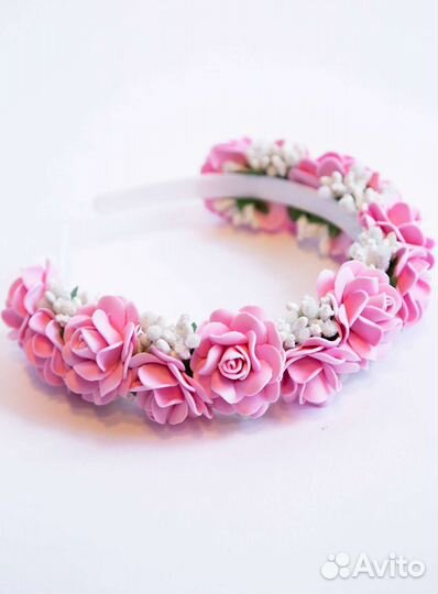 Ободок с цветами
