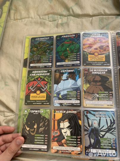 Карточки черепашки ниндзя Путь Нинздя