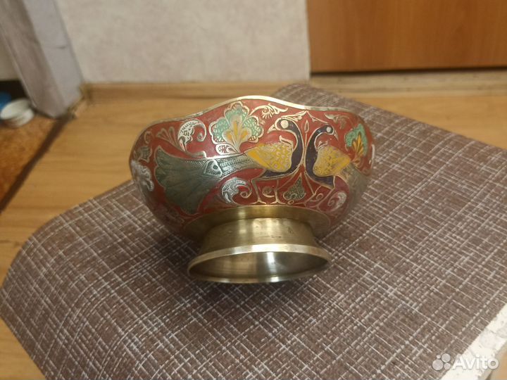 Ваза для конфет, Индия, из латуни