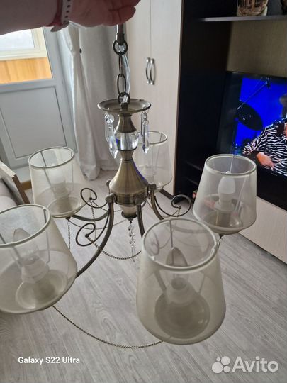 Люстра потолочная подвесная бу, без авитодоставки