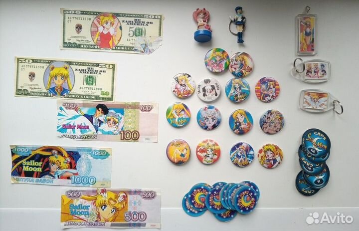 Sailor moon Сейлор мун закладки, фишки, пазл и др