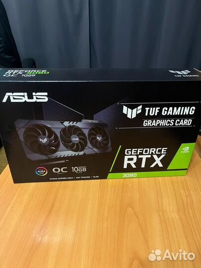 Видеокарта asus TUF gaming geforce RTX 3080 OC10GB