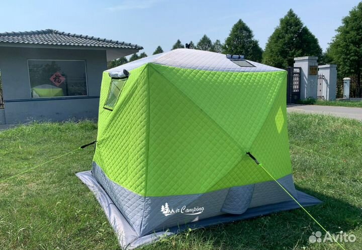 Походная баня 3 слойная- зимняя палатка куб
