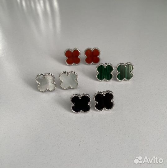 Серьги с клевером