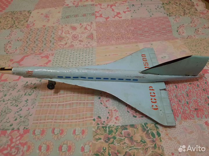 Игрушка самолет 70г. СССР алюминий