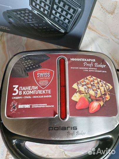 Электрическая вафельница новая