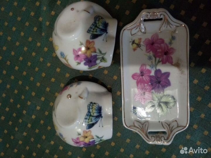 Слоники-набор соль-перец на подставочке