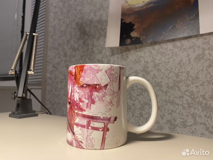 Кружка Яэ Мико Геншин Импакт