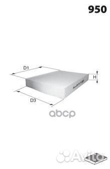 Фильтр салона угольный jkr7287 Mecafilter