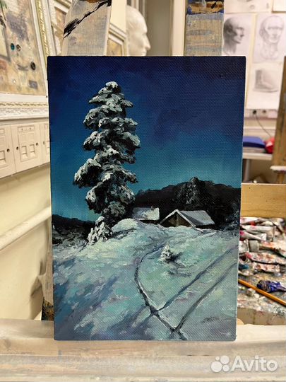 Картина маслом на холсте высокого качества пейзаж