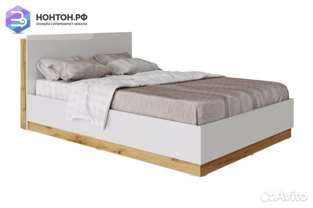 Кровать Fresco белый / дубвотан