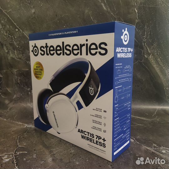 Гарнитура SteelSeries Arctis 7P+ Wireless White