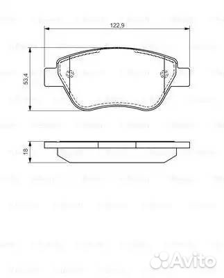 Колодки тормозные дисковые перед