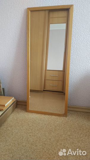 IKEA зеркало RAM 97*40 деревянная рама