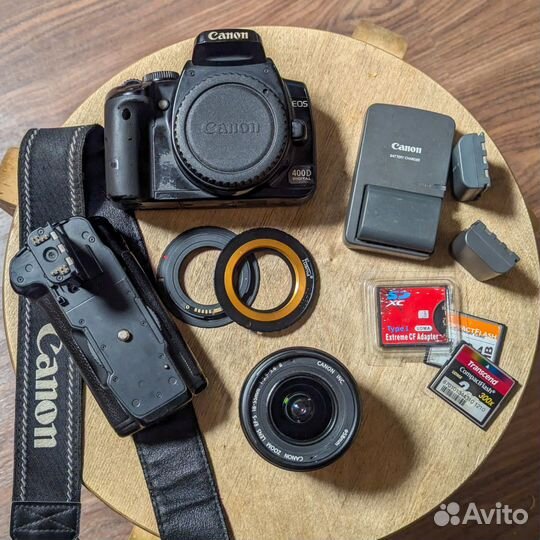 Canon 400d, зум-объектив 18-55 II