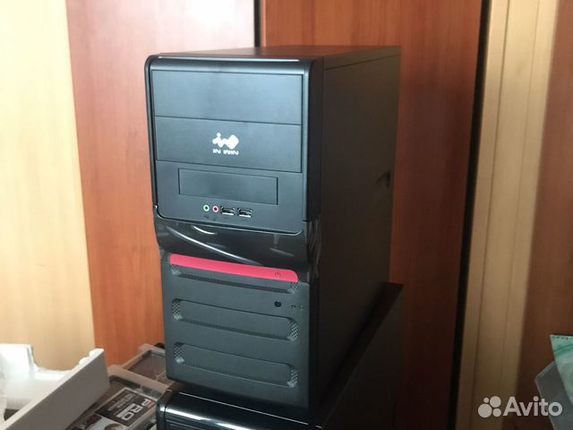 Корпус пк с бп (inwin ENR025BL 400W) новый