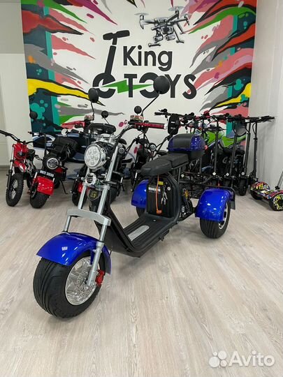 Электроскутер Trike GT X11 PRO 3000W Синий 2023