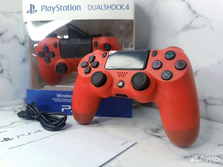 Геймпад PS4 (Dualshock 4) Красный (Гарантия)