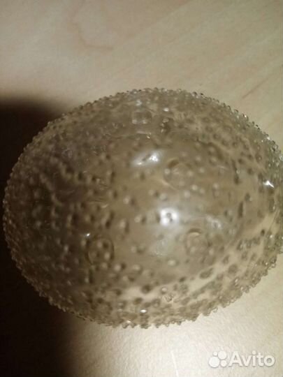 Стеклянная скульптура ёжик