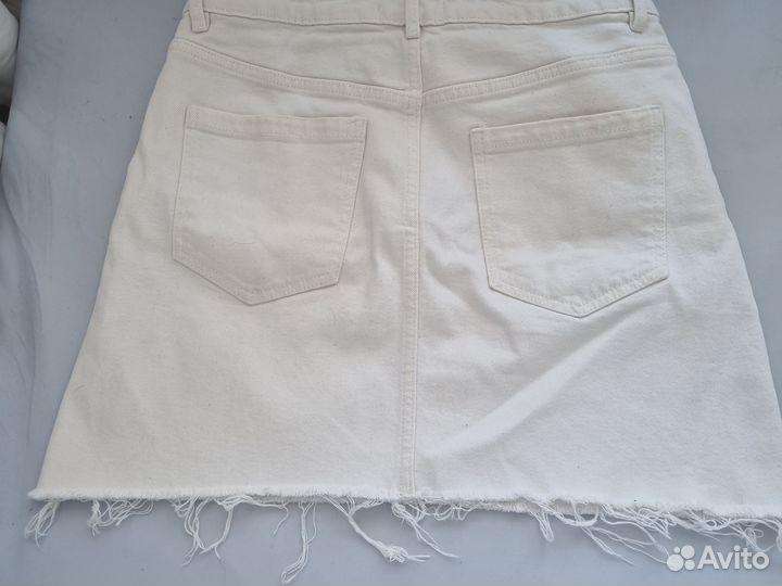 Джинсовая мини-юбка