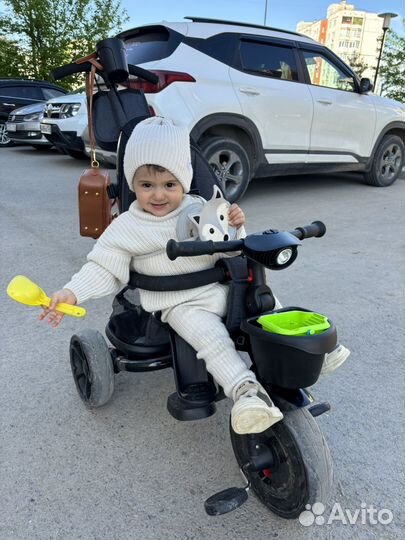 Детский велосипед трансформер с ручкой