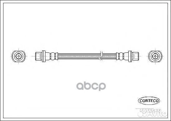 Тормозной шланг 19035873 Corteco