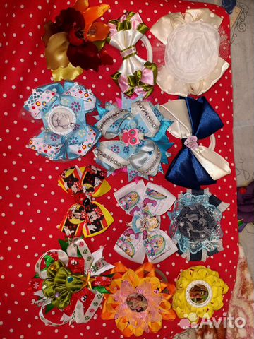 Резинки для волос ручной работы одинарные