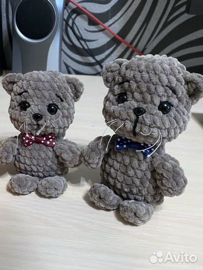 Кот вязаный крючком ручная работа