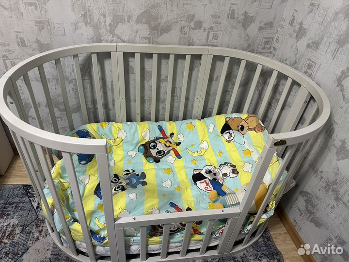 Кровать детская круглая/овальная транформер