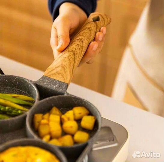 Сковорода секционная с антипригарным покрытием