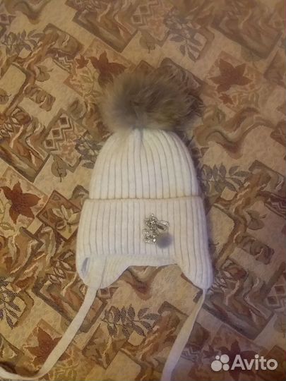 Шапка зимняя на 5-7 лет
