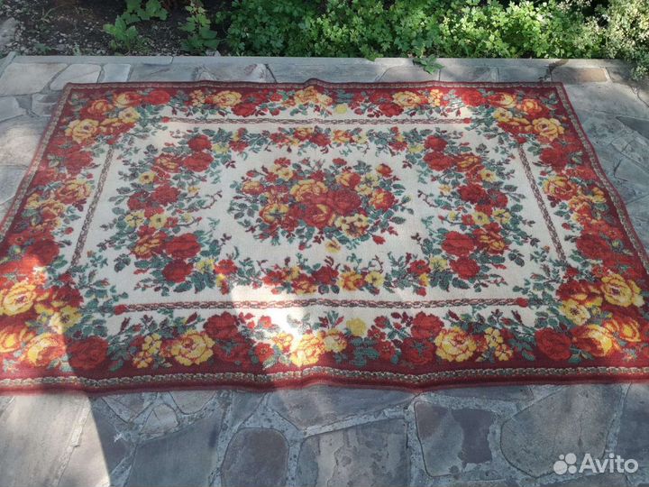 Ковер винтажный розы цветы