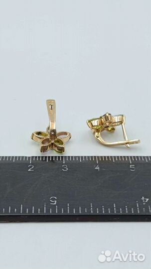 Золотые серьги 585