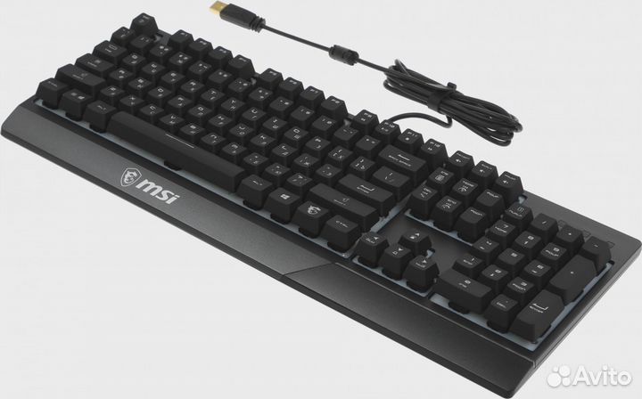 Клавиатура MSI Vigor GK30 RU черный USB for gamer LED (S11-04RU236-CLA)