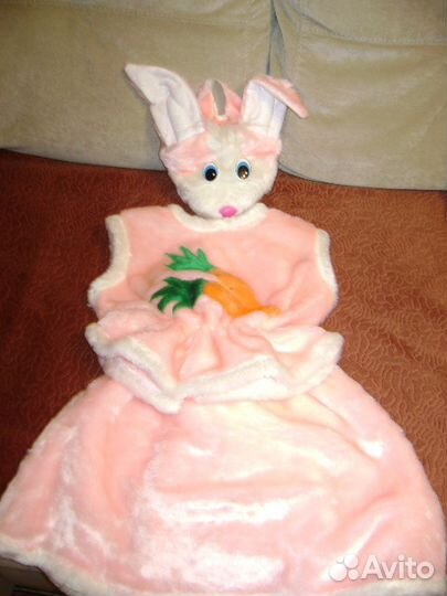 Новогодний костюм зайчика для девочки 2-5 лет